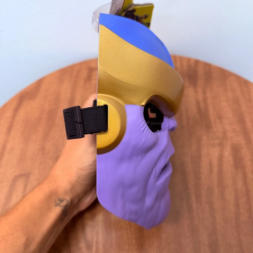 Hasbro Marvel Avengers Thanos Mask Kids 5+ Purple Gold Costume Accessory
